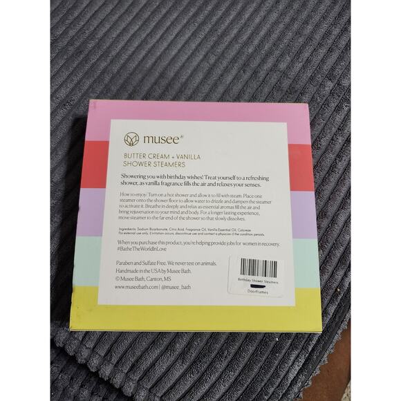 NEW 4 Musee Bath's "Happy Birthday to You!" Shower Steamers - Picture 4 of 4